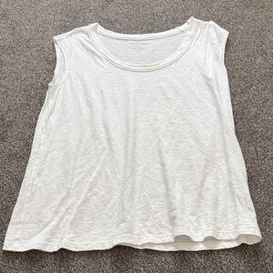 Banana Republic White Sleeveless Tank Top